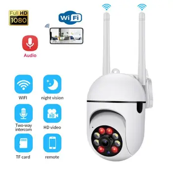 2.4 G WiFi IP Kamera 4X Zoom Notranja nadzorna Kamera Barvna Nočno Vizijo Človeško Zaznavanje Varnosti CCTV Kamere Baby Monitor