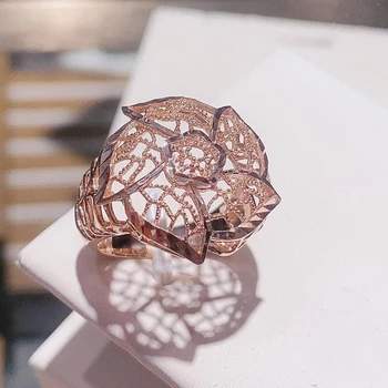 585 vijolična, zlato 14k rose votla odprtina elegantno vzdušje luksuzni nakit pinwheel cvet udejstvovanje obroči za ženske, darilo
