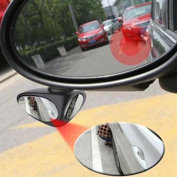 1Pc Levi Strani 2 in1 Avto Blind Spot Ogledalo Širokim Kotom 360 Vrtenja, Nastavljiv Konveksna Avto Auto Univerzalna Zunanja Oprema