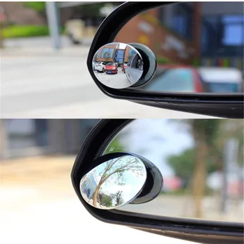 Avto 360 Širokokotni Krog Konveksno Ogledalo Avto Vozila Strani Blindspot Blind Spot Ogledalo Široko Vzvratno Ogledalo Majhne Okrogle Ogledalo