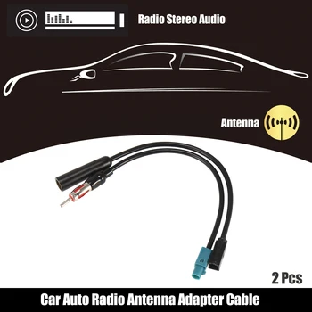 X Autohaux 2pcs Avto Radio Antena Antenski Vtič Napajalnik Priključek za Kabel FM AM Stereo Zvoka GPS Navigacije Vodja Enote za VW