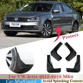 4pcs Mudflaps Za Volkswagen VW Jetta 2015 - 2018 MK6 Blatniki Fender Blato Zavihek Stražar Splash Blatnika Avto Auto Styline Spredaj Zadaj