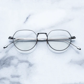 Original Očala Okvir iz Titana Recept Očala Ženske Kratkovidnost Očala Okvirji za moške Letnik Japonska Oblikovalec blagovne Znamke Očala