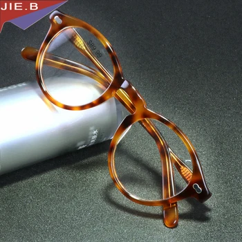 Acetat Letnik očala okvir recept oblikovalec blagovne znamke jasno, optični kratkovidnost Očala 2018 Nov Modni Slog očala okvirji