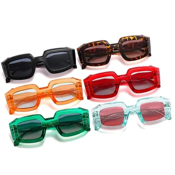 2022 Nov Modni Multi-barvni Pravokotni sončna Očala Za Ženske In Moške PC Barva Okvirja Luksuzne blagovne Znamke Oblikovalec Stranka Slog Sunglasse