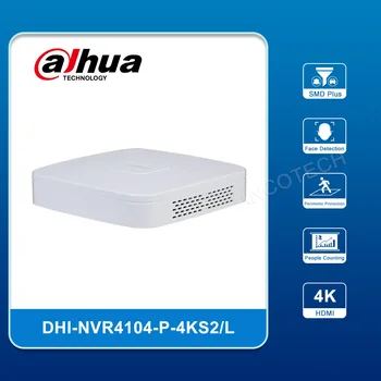 Dahua NVR4104-P-4KS2/L 4 Kanal, 1U, Smart 1HDD 4PoE Omrežja, Video Snemalnik dahua zaznavanje Obraza NVR