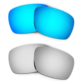HKUCO Za Turbine sončna Očala Zamenjava Polarizirana Leče, 2 Para - Blue&Silver