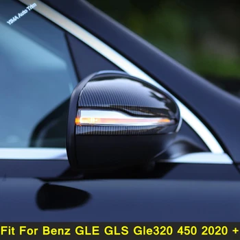Avto Styling Vrata Strani Krilo Rearview mirror Kritje Nalepke Trim ABS Pribor Za Mercedes-Benz GLE GLS Gle320 450 2020 2021