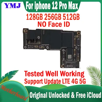 Brezplačno icloud Za iPhone 12 Pro Max Motherboard Podpira Sistemske Posodobitve LTE 4G 5G Ploščo Z/ŠT Obraz ID Original Odklepanje Logiko odbor