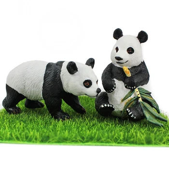 Simulacija Živalskem Vrtu Divje Živali, Igrače, Plastične Trdna Nacionalni Zaklad Orjaški Panda Model Prehranjevanja Bambusa Model Otroka Moški