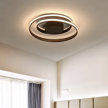 Preprost sodobni LED krog dnevna soba stropna svetilka Z daljinskim upravljalnikom za Spalnice, jedilnice lestenec, LED osvetlitev AC220V