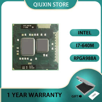 Intel Core i7-640M i7 640M SLBTN 2.8 GHz Dual-Core Quad-Nit CPU Procesor 4W 35W Stojalo G1 / rPGA988A