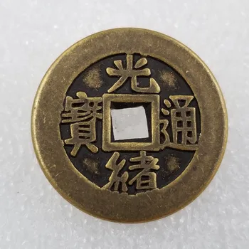 10PCS Qing Pozno Petih Cesarjev Premera 28 mm Debel 2.3 mm Bakreni Kovanec, Spominski Zbiranje Kovancev Darilo Feng Shui