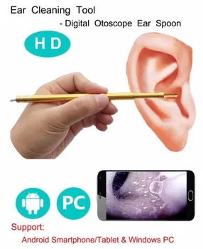 3 V 1, USB-Endoskop Za Uho Čiščenje Podpora OTG Mobilne Endoskop Fotoaparat