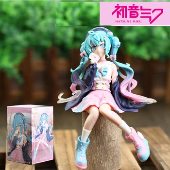 14 cm PVC Hatsune Miku Anime Slika Ljubezen Mornar, ki bo Ustrezala V Ljubezni Rezanec Zamašek Kip Akcijskih Figur Zbirateljske Model Lutka Igrače